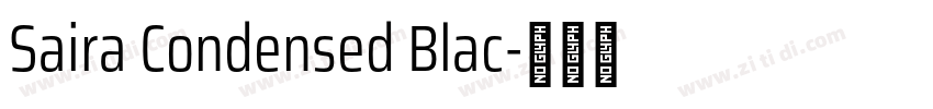 Saira Condensed Blac字体转换